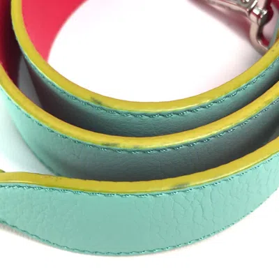 Pre-owned Fendi Blue Leather Chain/shoulder Wallet ()