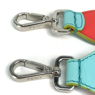 Pre-owned Fendi Blue Leather Chain/shoulder Wallet ()