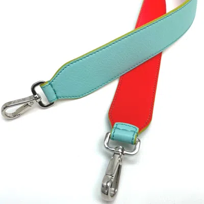 Pre-owned Fendi Blue Leather Chain/shoulder Wallet ()