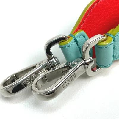 Pre-owned Fendi Blue Leather Chain/shoulder Wallet ()