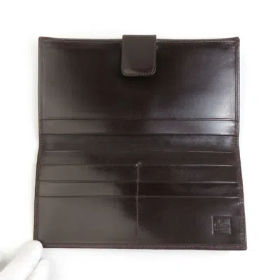 Pre-owned Fendi Brown Canvas Leather Long Wallet (bi-fold) ()