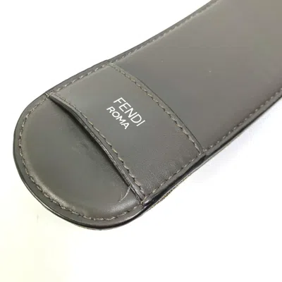 Pre-owned Fendi Brown Cloth Chain/shoulder Wallet ()