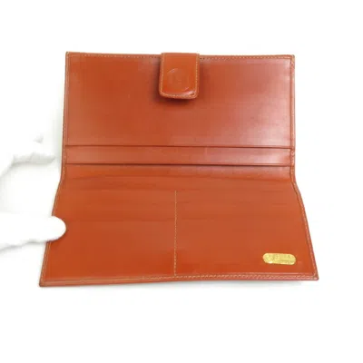 Pre-owned Fendi Brown Coated Canvas Leather Long Wallet (bi-fold) ()