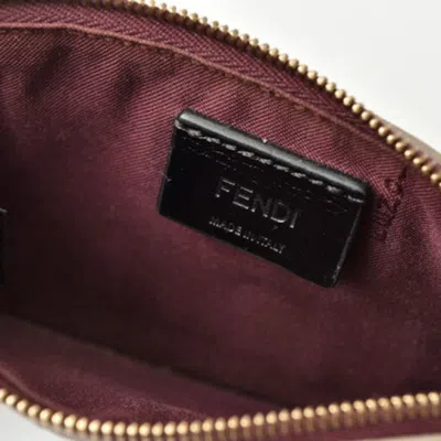 Pre-owned Fendi Brown Leather Coin Purse/coin Case ()
