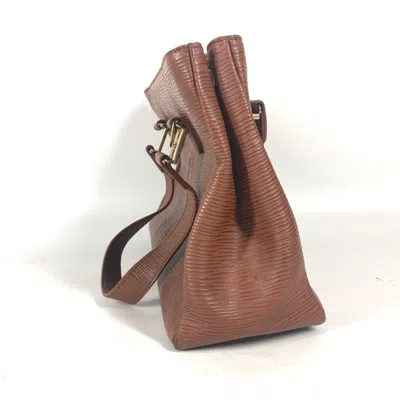 Pre-owned Fendi Brown Leather Handbag Shoulder Bag Tote Bag ()