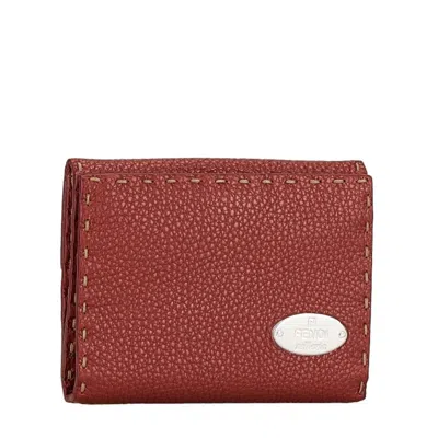 Pre-owned Fendi Brown Leather Wallet (bi-fold) ()