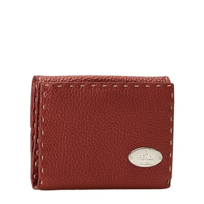 Pre-owned Fendi Brown Leather Wallet (bi-fold) ()