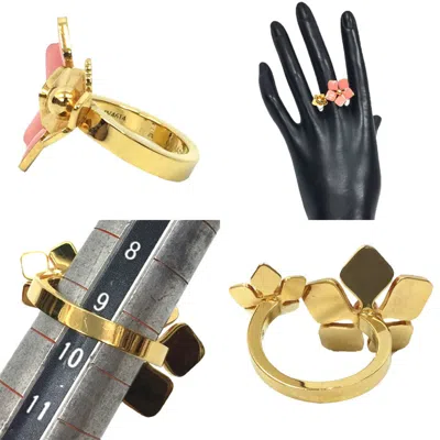 Pre-owned Fendi Gold Brass Band Ring ()