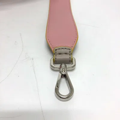 Pre-owned Fendi Gray Leather Chain/shoulder Wallet ()