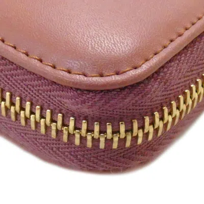 Pre-owned Fendi Rose Pink Leather Long Wallet (bi-fold) ()