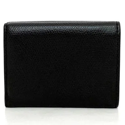 Pre-owned Fendi Zucca Black Brown Zucca Wallet (tri-fold) () In Black, Brown