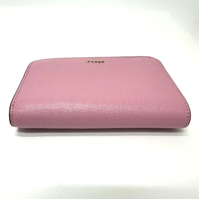 Pre-owned Furla Pink Leather Wallet (bi-fold) ()