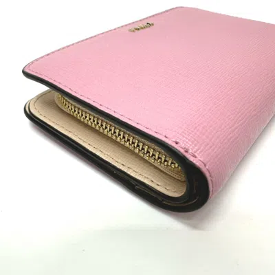 Pre-owned Furla Pink Leather Wallet (bi-fold) ()