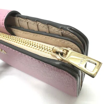 Pre-owned Furla Pink Leather Wallet (bi-fold) ()