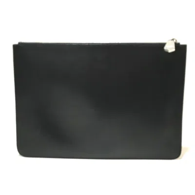 Pre-owned Givenchy Black Leather Clutch Bag ()