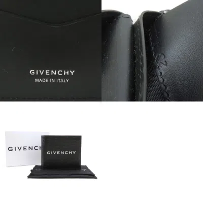 Pre-owned Givenchy Black Leather Wallet (bi-fold) ()