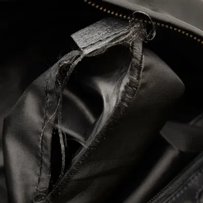 Pre-owned Givenchy Black Nylon Leather Clutch Bag ()