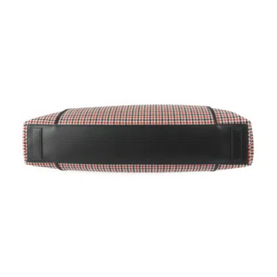 Pre-owned Givenchy Black Red Color Wool Handbag Shoulder Bag Tote Bag () In Black, Red Color