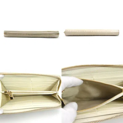 Pre-owned Givenchy Light Beige Coated Canvas Long Wallet (bi-fold) ()