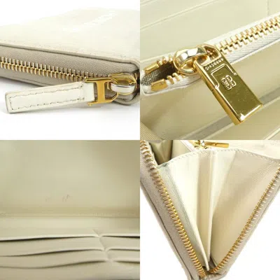 Pre-owned Givenchy Light Beige Coated Canvas Long Wallet (bi-fold) ()