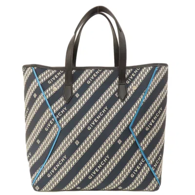 Pre-owned Givenchy Navy Canvas Tote Bag ()