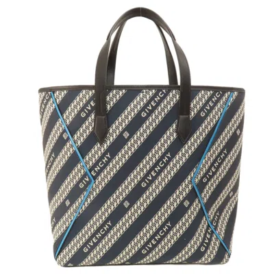 Pre-owned Givenchy Navy Canvas Tote Bag ()