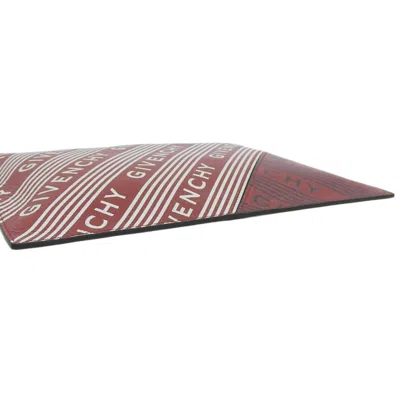 Pre-owned Givenchy Red Color White Leather Clutch Bag () In Red Color, White