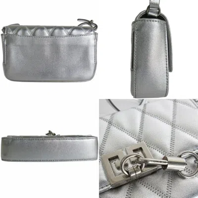 Pre-owned Givenchy Silver Polyester Shoulder Bag ()