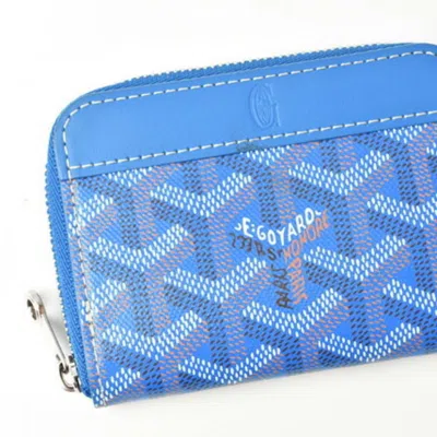 Pre-owned Goyard Blue Hemp Coin Purse/coin Case ()