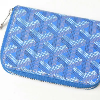 Pre-owned Goyard Blue Hemp Coin Purse/coin Case ()