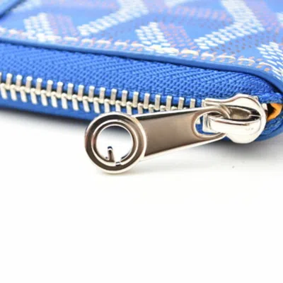 Pre-owned Goyard Blue Hemp Coin Purse/coin Case ()