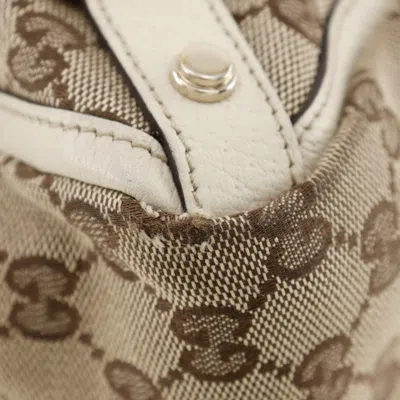 Pre-owned Gucci Abbey Brown Gg Canvas Tote Bag ()