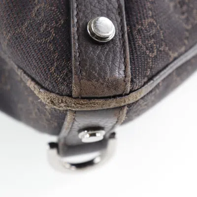 Pre-owned Gucci Abbey Brown Gg Canvas Shoulder Bag ()