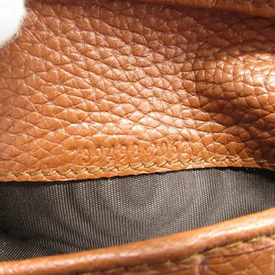 Pre-owned Gucci Bamboo Brown Leather Wallet (bi-fold) ()
