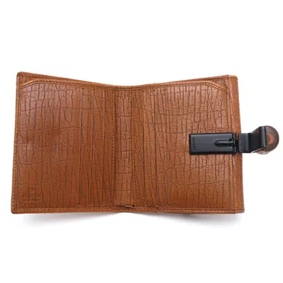 Pre-owned Gucci Bamboo Camel Bamboo Leather Wallet (bi-fold) ()