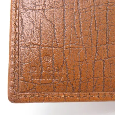 Pre-owned Gucci Bamboo Camel Bamboo Leather Wallet (bi-fold) ()