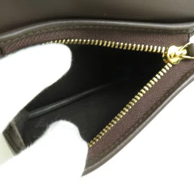 Pre-owned Gucci Beige Brown Gg Supreme Wallet (bi-fold) ()