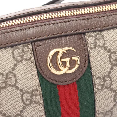 Pre-owned Gucci Beige Brown Multi-color Gg Supreme Shoulder Bag () In Beige, Brown, Multi-color