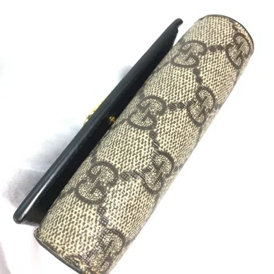 Pre-owned Gucci Beige Leather Wallet (bi-fold) ()