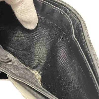 Pre-owned Gucci Black Canvas Leather Wallet (bi-fold) ()
