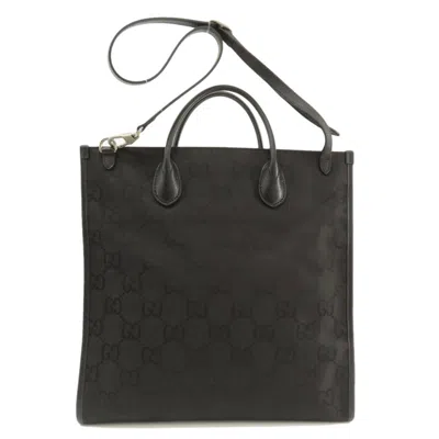 Pre-owned Gucci Black Canvas Tote Bag ()