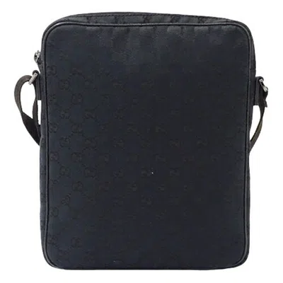 Pre-owned Gucci Black Gg Canvas Shoulder Bag ()