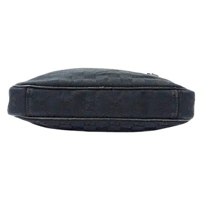 Pre-owned Gucci Black Gg Canvas Shoulder Bag ()