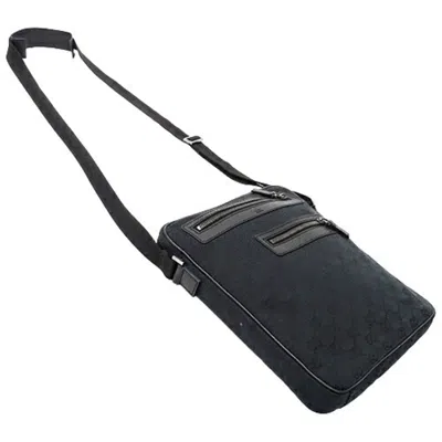 Pre-owned Gucci Black Gg Canvas Shoulder Bag ()