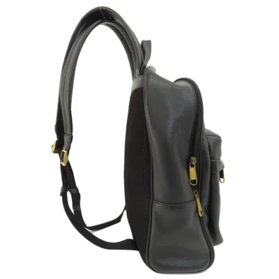 Pre-owned Gucci Black Leather Backpack ()