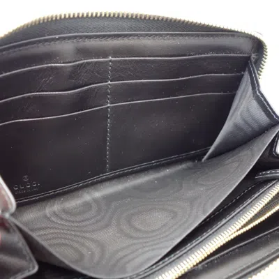 Pre-owned Gucci Black Leather Long Wallet (bi-fold) ()