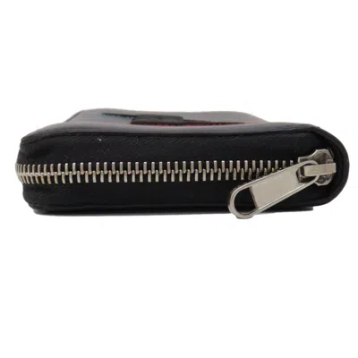 Pre-owned Gucci Black Leather Long Wallet (bi-fold) ()