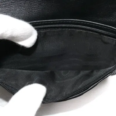 Pre-owned Gucci Black Leather Long Wallet (bi-fold) ()