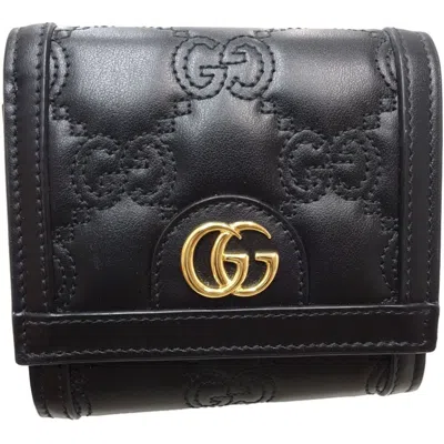 Pre-owned Gucci Black Leather Wallet (bi-fold) ()