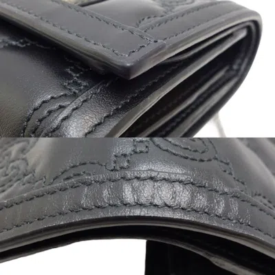 Pre-owned Gucci Black Leather Wallet (bi-fold) ()